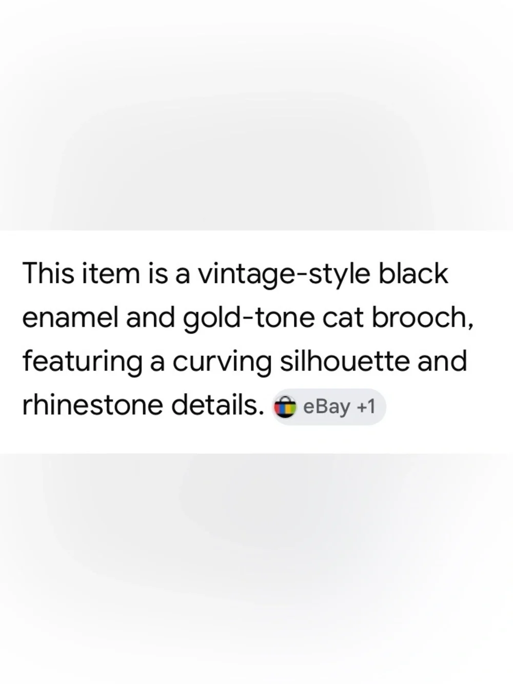 Brooch Cat Black Enamel Pin New